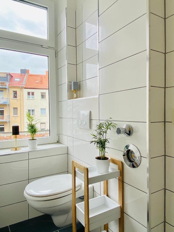 Stilvolles Apartment In Zentraler Lage - Smart-Tv, Queensize-Bett, Altbaustil, Kueche In City-Naehe Erfurt Eksteriør bilde